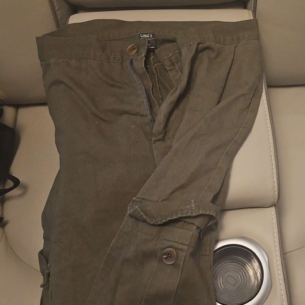 Olive Wide Leg Pants